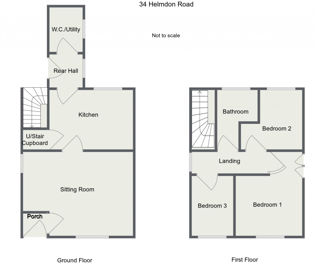 Floorplans For Helmdon Road, 34 Helmdon Road, Wappenham