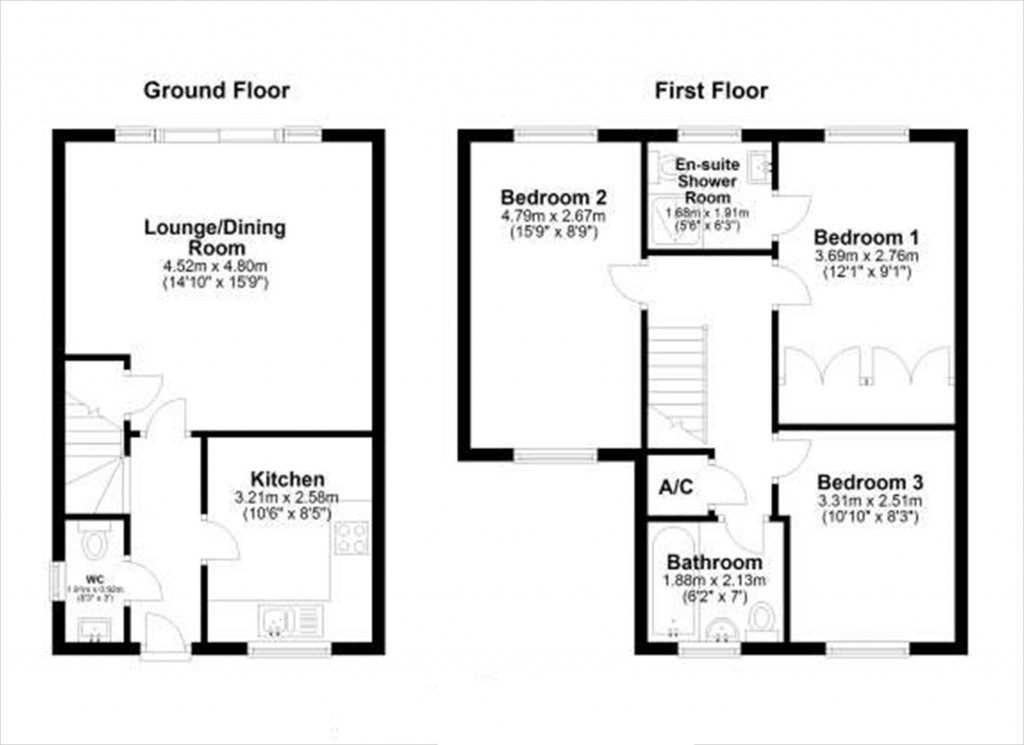 Floorplans For The Meadows, Old Stratford, Milton Keynes